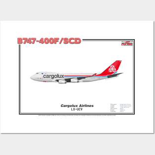 Boeing B747-400F/SCD - Cargolux Airlines (Art Print) Posters and Art